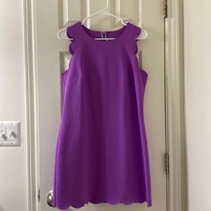 J Crew Factory Scalloped Dress